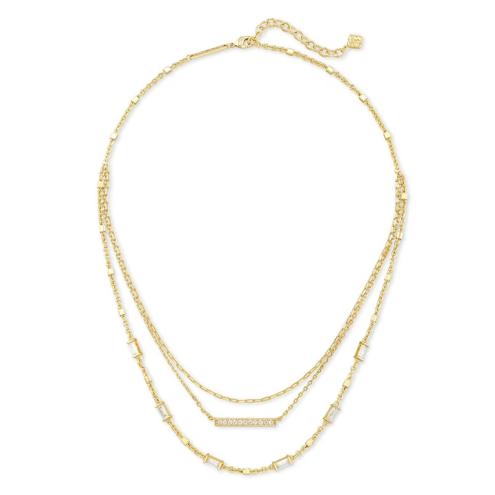 Kendra Scott Addison Multi-Strand Necklace in Gold / Box & Dustbag Included /NWT